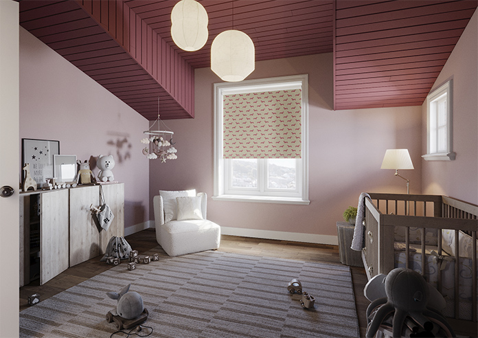 Emily Bond Peggy, Raspberry - Roller Blind - Image 7